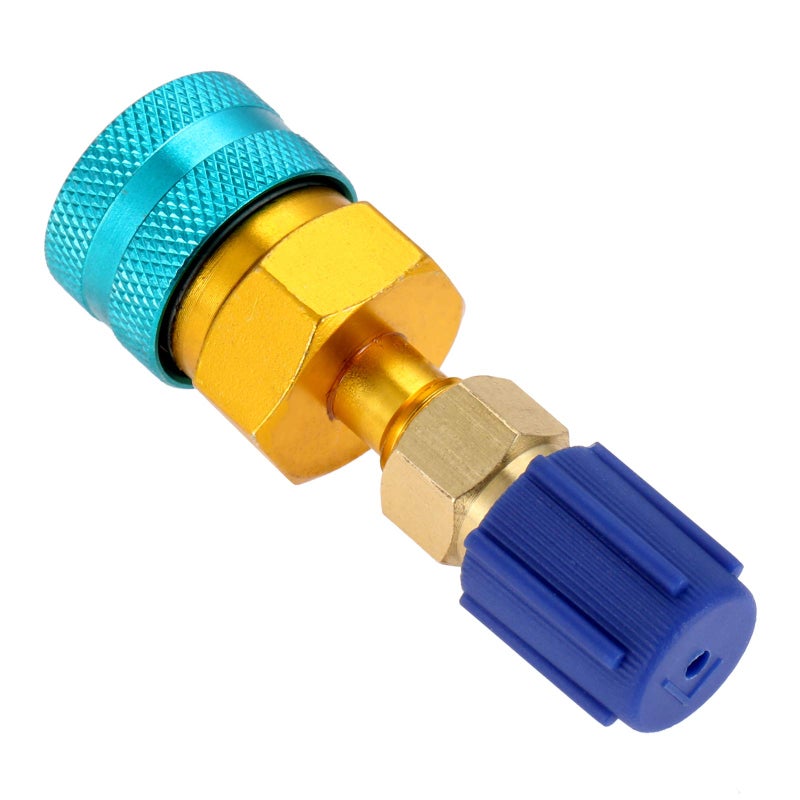 Mtsooning R1234YF to R134A Adapter, Low Side Quick Coupler Conversion Kitï¼Œ R12 to R134A AC Charging Hose Adapter Fitting Connector Refrigerant Can Adapter Valve for R1234YF/R12 to R134A Car Air-Conditioning - Image 5